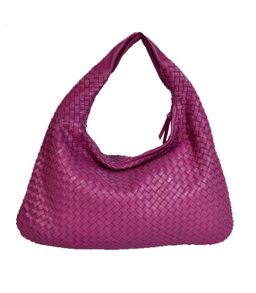 Bottega Veneta Nappa Agnello tessuto Hobo Bag Viola